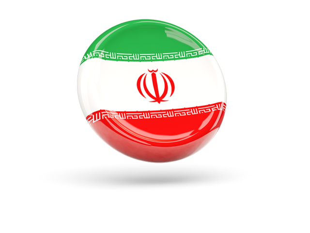 Shiny round icon. Download flag icon of Iran at PNG format