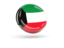 Kuwait. Shiny round icon. Download icon.