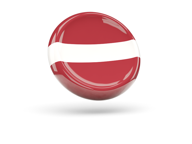 Shiny round icon. Download flag icon of Latvia at PNG format