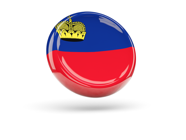 Shiny round icon. Download flag icon of Liechtenstein at PNG format
