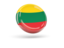 Lithuania. Shiny round icon. Download icon.