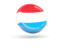 Luxembourg. Shiny round icon. Download icon.