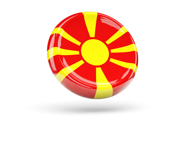 Shiny round icon. Download flag icon of Macedonia at PNG format