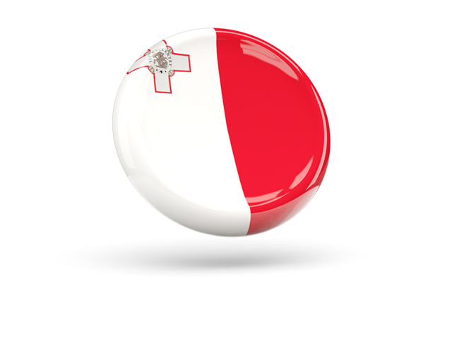 Shiny round icon. Download flag icon of Malta at PNG format