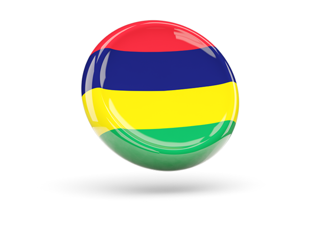 Shiny round icon. Download flag icon of Mauritius at PNG format