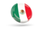 Mexico. Shiny round icon. Download icon.