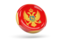 Montenegro. Shiny round icon. Download icon.