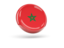 Morocco. Shiny round icon. Download icon.