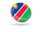 Namibia. Shiny round icon. Download icon.