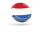 Netherlands. Shiny round icon. Download icon.