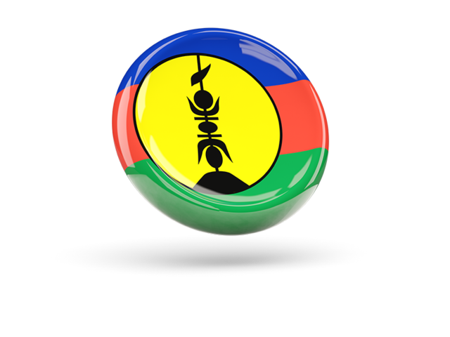 Shiny round icon. Download flag icon of New Caledonia at PNG format