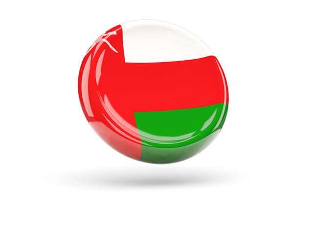 Shiny round icon. Download flag icon of Oman at PNG format