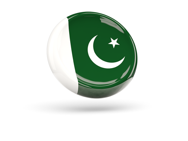 Shiny round icon. Download flag icon of Pakistan at PNG format