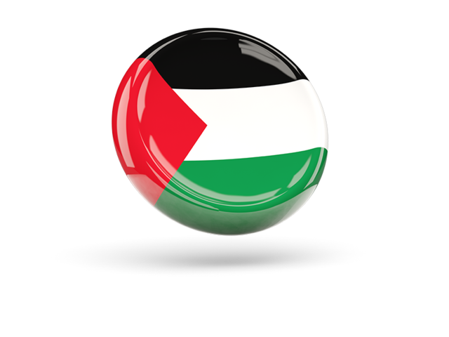 Shiny round icon. Download flag icon of Palestinian territories at PNG format