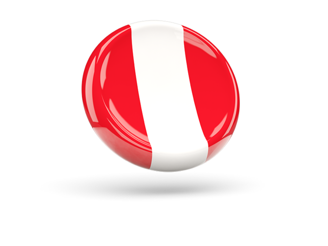 Shiny round icon. Download flag icon of Peru at PNG format