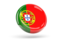 Portugal. Shiny round icon. Download icon.