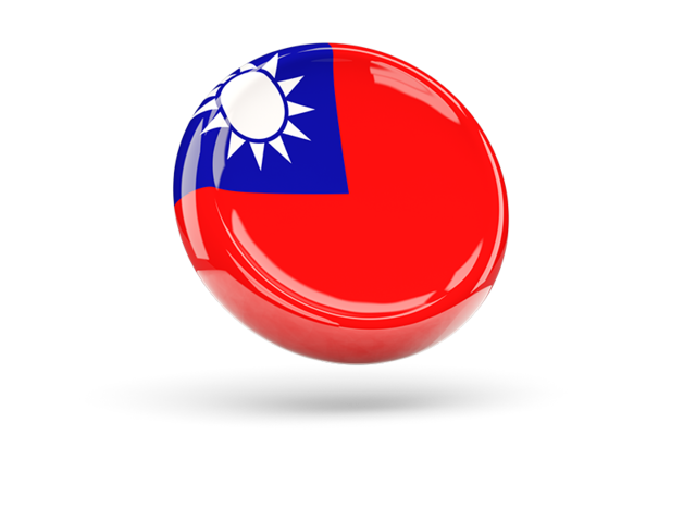 Shiny round icon. Download flag icon of Taiwan at PNG format