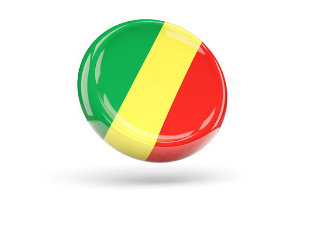 Shiny round icon. Download flag icon of Republic of the Congo at PNG format