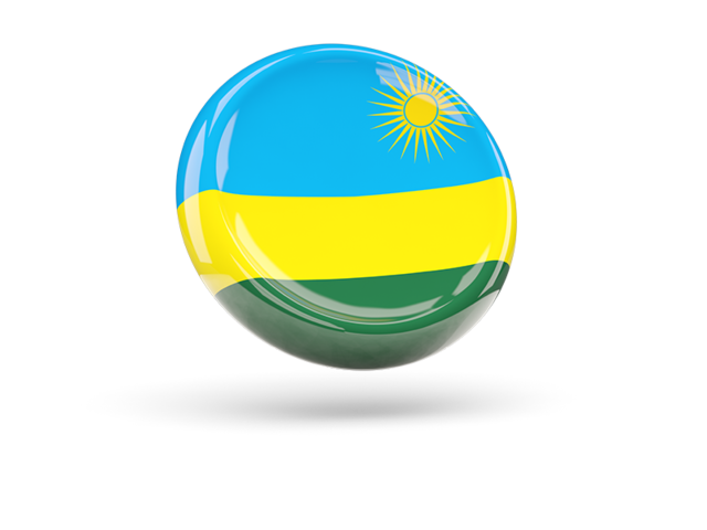 Shiny round icon. Download flag icon of Rwanda at PNG format