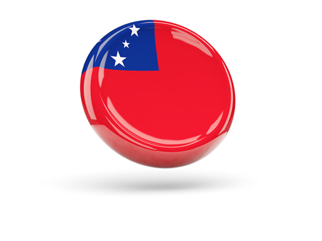 Shiny round icon. Download flag icon of Samoa at PNG format