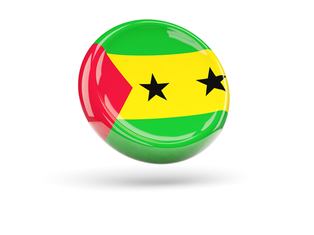 Shiny round icon. Download flag icon of Sao Tome and Principe at PNG format