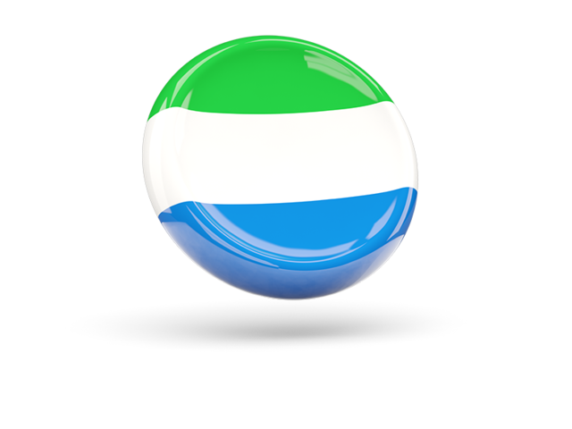 Shiny round icon. Download flag icon of Sierra Leone at PNG format