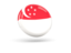 Singapore. Shiny round icon. Download icon.