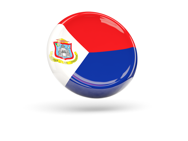 Shiny round icon. Download flag icon of Sint Maarten at PNG format