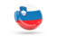 Slovenia. Shiny round icon. Download icon.