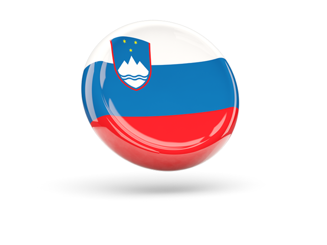 Shiny round icon. Download flag icon of Slovenia at PNG format