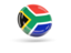 South Africa. Shiny round icon. Download icon.