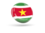 Suriname. Shiny round icon. Download icon.