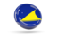 Tokelau. Shiny round icon. Download icon.