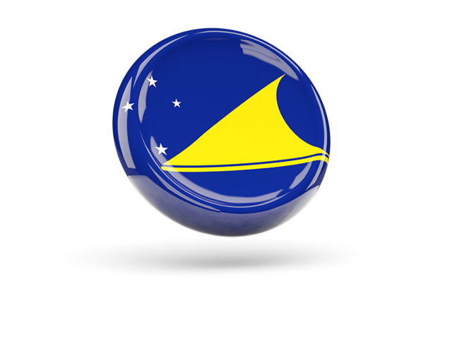 Shiny round icon. Download flag icon of Tokelau at PNG format