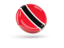 Trinidad and Tobago. Shiny round icon. Download icon.