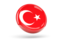 Turkey. Shiny round icon. Download icon.
