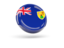 Turks and Caicos Islands. Shiny round icon. Download icon.