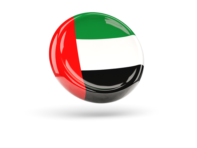 Shiny round icon. Download flag icon of United Arab Emirates at PNG format