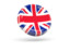 United Kingdom. Shiny round icon. Download icon.