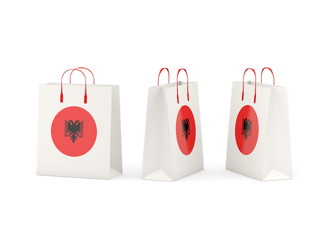 Shopping bags. Download flag icon of Albania at PNG format