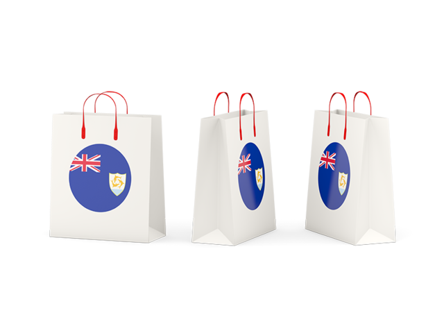 Shopping bags. Download flag icon of Anguilla at PNG format