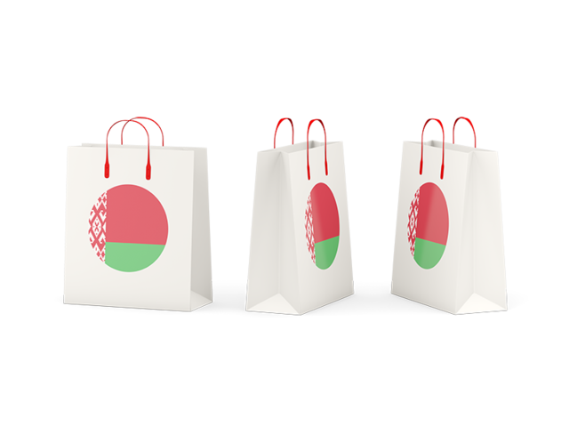 Shopping bags. Download flag icon of Belarus at PNG format