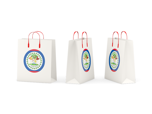 Shopping bags. Download flag icon of Belize at PNG format