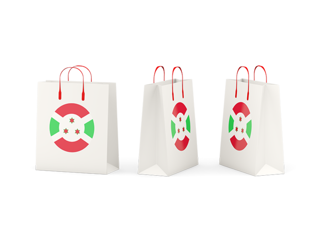 Shopping bags. Download flag icon of Burundi at PNG format