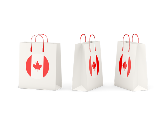 Shopping bags. Download flag icon of Canada at PNG format