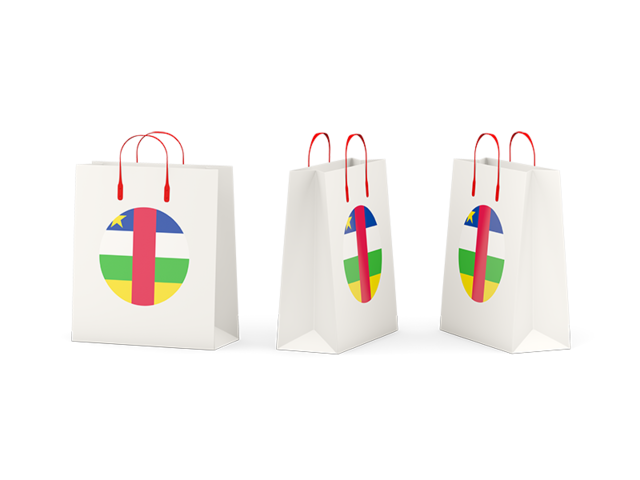 Shopping bags. Download flag icon of Central African Republic at PNG format