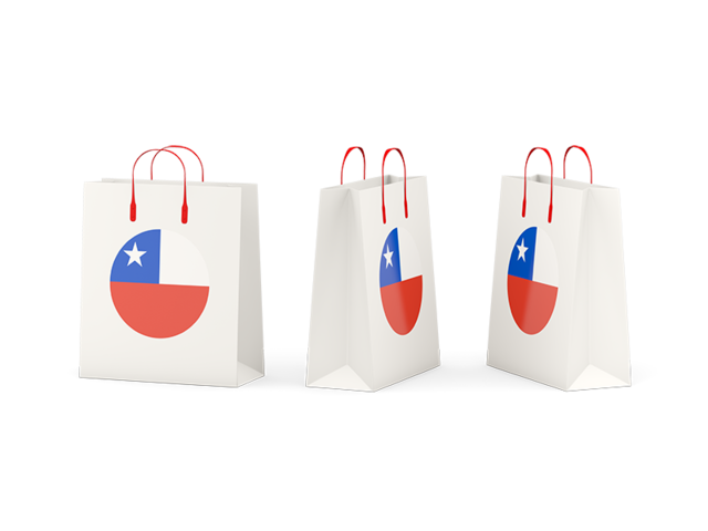 Shopping bags. Download flag icon of Chile at PNG format