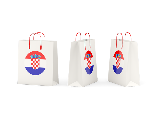 Shopping bags. Download flag icon of Croatia at PNG format