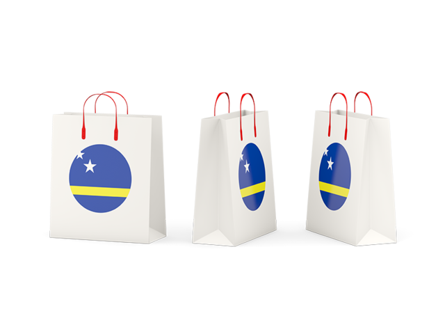 Shopping bags. Download flag icon of Curacao at PNG format