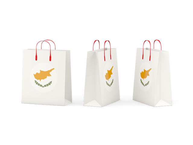 Shopping bags. Download flag icon of Cyprus at PNG format